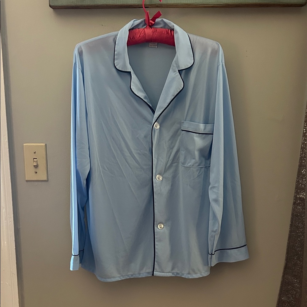 Oscar de la Renta Light Blue PJ top